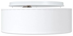 Mennyezeti Lámpák Flush Mount Fehér Ø 30 cm Szövet E27