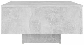 betonszürke szerelt fa dohányzóasztal 60 x 60 x 31,5 cm