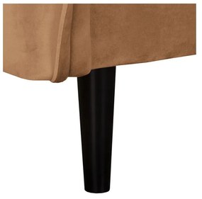 Barna bársony kanapé 138 cm Juli – Ropez