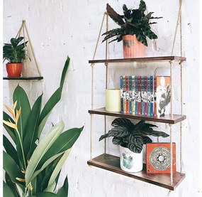 Függő polc 120x60 cm fenyő