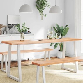világosbarna kezelt tömör asztallap 180x50x(2-6) cm