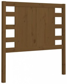 mézbarna tömör fenyőfa fejtámla 81 x 4 x 100 cm