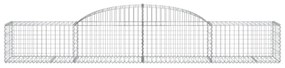 17 db íves horganyzott vas gabion kosár 300x50x40/60 cm
