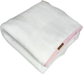 Fehér fleece pléd – puha, könnyű takaró otthonra és utazáshoz