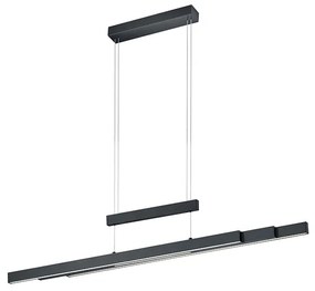 Függőlámpa fekete, beépített LED-del, 3 fokozatú fényerő-szabályozóval, 3-lámpás - Sofie