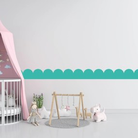 PIPPER. Textil öntapadó tapéta - Mini Ív - Türkiz színű Szín: Sápadt
