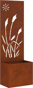 vidaXL Kertvédő vászon Rozsdás 50 x 140 cm időjárásálló acél