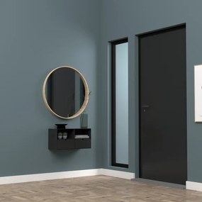 Fekete BEKIM éjjeli szekrény, falra szerelhető opciónál