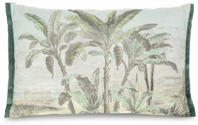 Coloni kétoldalú pálmafa mintás párnahuzat töltettel Natúr/zöld 45x30 cm