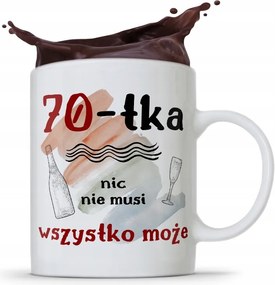 Bögre Tökéletes Ajándék Születésnapra 70 70-es 70-es évek fotónyomtatással