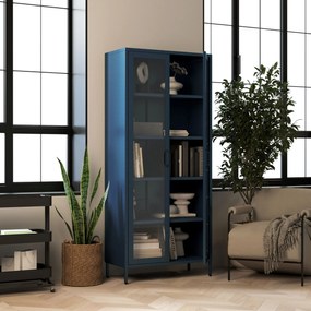 ANGELO vitrin, 800 x 1850 x 450 mm, Modern: gránátszín