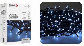 LED-es karĂĄcsonyfa fĂ©nyfĂŒzĂ©r 1000 hideg fehĂ©r 53m IP44 programozĂł idĆzĂtĆ