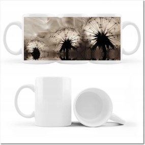 Pitypang fényképes bögre szépia papírsárkányok