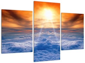 Modern kép - nap a felhők felett (90x60cm)