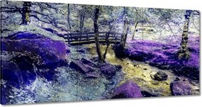 Festmények 180x90 Híd a folyón Fák