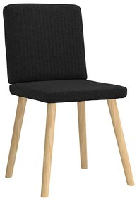 4 db fekete szövet étkezőszék