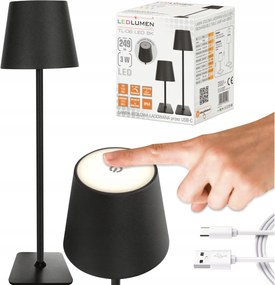 Asztali éjjeli lámpa asztali olvasó hálószoba Led vezeték nélküli Usb