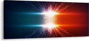 Absztrakt kép az aktív töltés (120x50 cm)