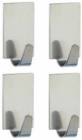 Wenko Shiny öntapadó kampó szett rozsdamentes acél, 4 db