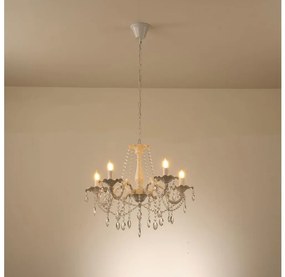 Csillár láncon 5xE14/15W/230V