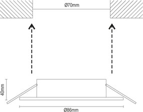 Keret GU10-hez - SR002