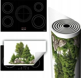 Vinil Szőnyeg Tűzhelyvédelem Asztallap 90x52 fa