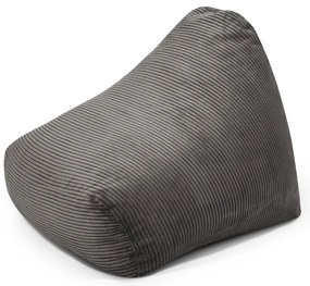 Sötétszürke kordbársony gyerek babzsákfotel Snug 80 – SLOWDOWN