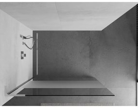 Mexen Kioto L, Walk-In zuhany paraván 80 x 200 cm, 8 mm átlátszó matt üveg, króm profil, 800-080-103-01-35