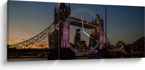 Kép - Tower bridge (órával) (90x30 cm)