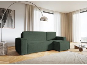 Sarokkanapé Copenhagen L  (erdei zöld + fekete). 1098888