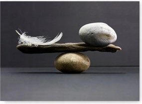 Toll Kő Zen poszter A2 59,4x42cm bézs nyugodt kép #364