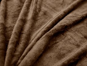 VIOLET mikroplüss pléd 200x230 cm sötétbarna