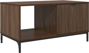 vidaXL Dohányzóasztal fiókkal Barna Tölgy 90 x 49 x 46 cm Faanyag
