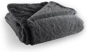 Szürke műszőrme takaró 150x200 cm Ruby – Tiseco Home Studio
