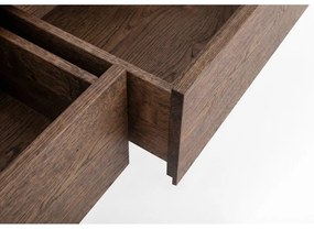 Barna tölgyfa TV-állvány 220x45x45 cm Fawn – Gazzda