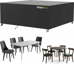 Kerti bútor huzat vízálló ponyva fekete 150 x 90 x 75cm