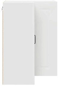 Fali konyhaszekrény polcokkal Fehér 57 x 57 x 80 cm Faanyag