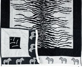 AFRIKA Strandtörölköző fehér zebra 165x90cm