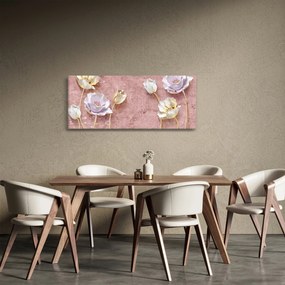 Virágok képe (120x50 cm)