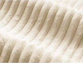 Bézs kárpitozott ágyneműtartós franciaágy ágyráccsal 160x200 cm Martina – Micadoni