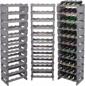 Bortartó állvány moduláris palacktartó állvány 11x4 44 cipő szerelés szerszámok nélkül