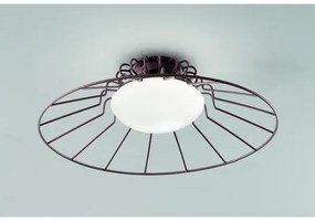 SIRU - Mennyezeti lámpa SUNRISE 1xGX53/10W/230V barna/fehér Velencei üveg