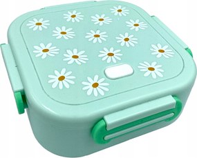 Smukee Virágok Uzsonnás doboz 2 rekesz 1L 17x17x6,3cm Zöld