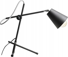 Asztali lámpa, asztali, fekete, hálószoba loft Arte XX
