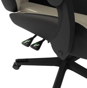 Juskys HyperSeat irodai szék - fekete/bézs