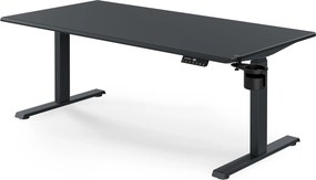 Elektromos íróasztal magasságállítással ergonomikus antracit,1600x800 mm: ARIA
