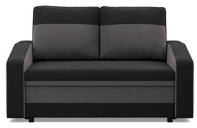 Hewlet kanapé, szövet anyag, fekete - szürke