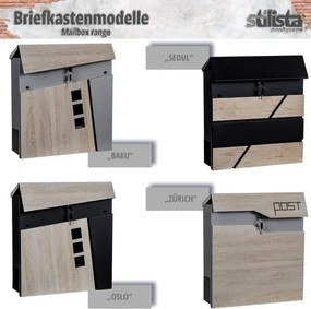 STILISTA Postaláda újságtartóval Oslo 37 x 37 x 10 cm