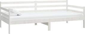 vidaXL fehér tömör fenyőfa kanapéágy 90 x 200 cm