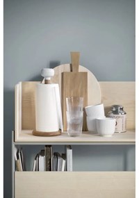 Hammershoi tölgyfa konyhai papírtörlő tartó fehér porcelán részletekkel - Kähler Design